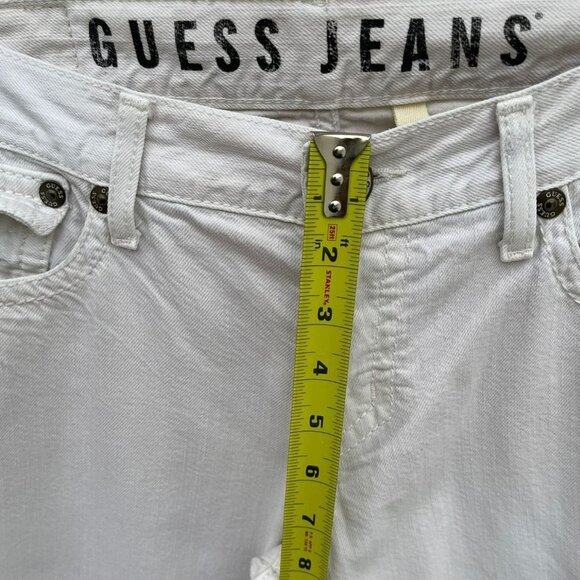 Guess Jeans Mens Falcon Style Boot Cut Jeans White Size 30 - Picture 2 of 12